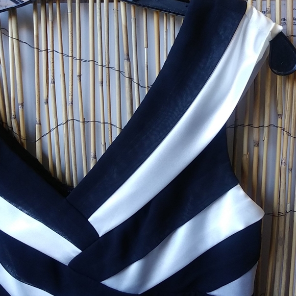 Black and White Cocktail Dress by Escape - Picture 4 of 11